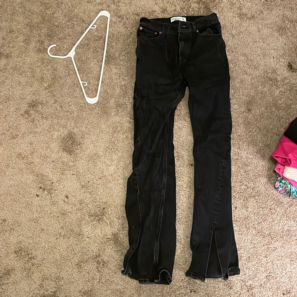 Abercrombie denim with slits at the bottom